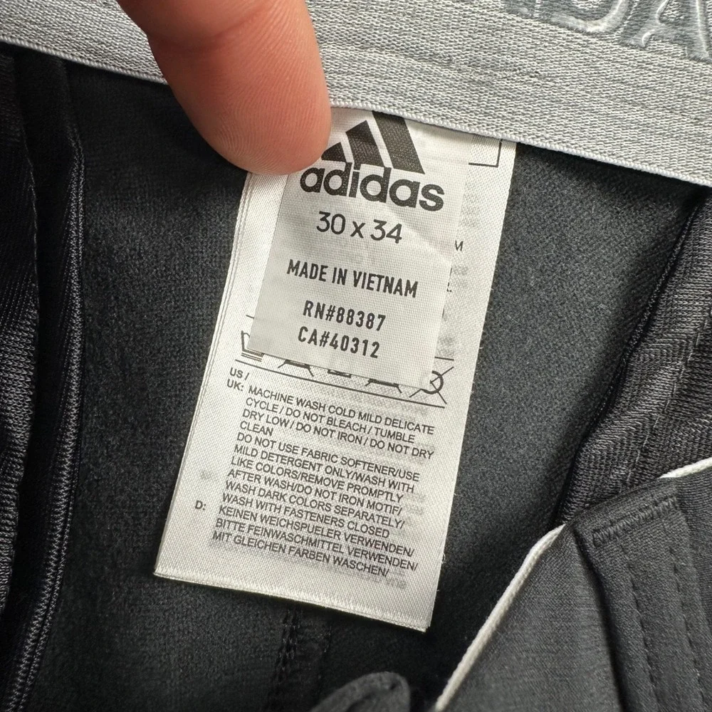 Adidas Mens Fallweight Golf Pants Black 30x34 NEW FR1137 Lightweight Stretch